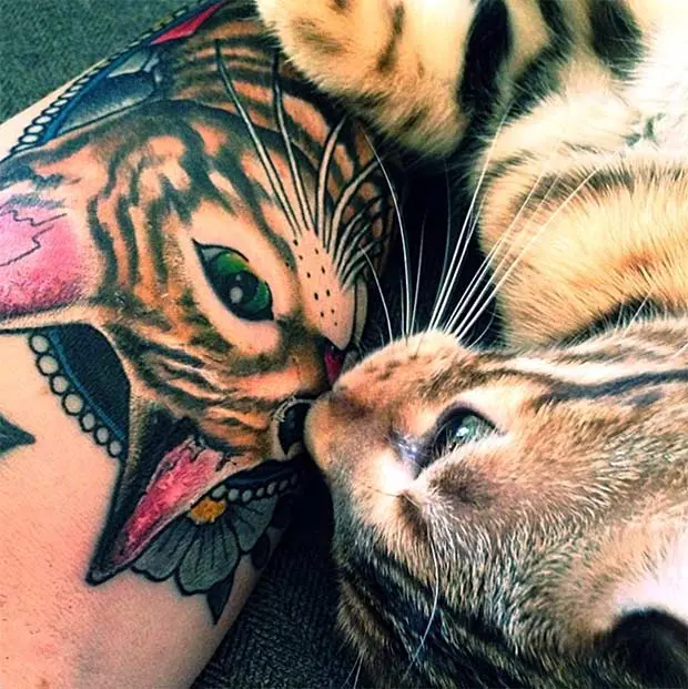 Bengal kitty tattoo