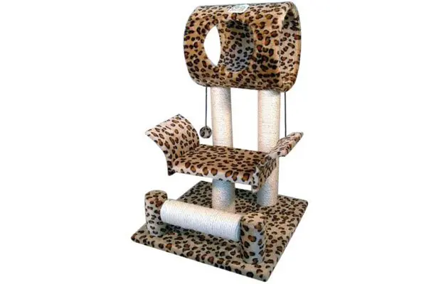 Go Pet Club Cat Tree Condo House Leopard