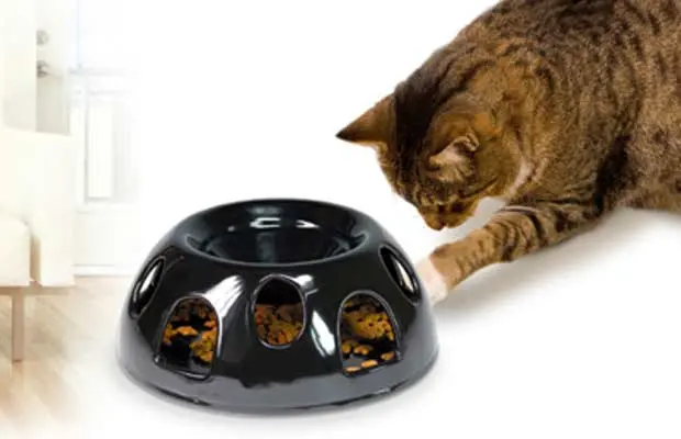 Tiger Diner Ceramic Cat Feeder